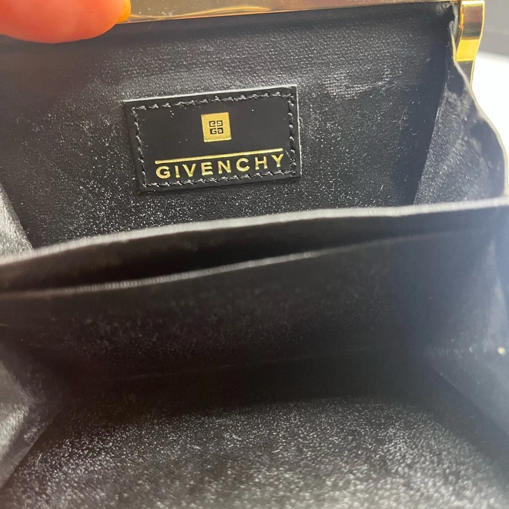 Givenchy Black and Gold Geometric Clutch - Picture 6 of 8